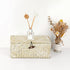 Hipiwe Wicker Shelf Baskets Bin with Lid Natural Seagrass Basket Storage Boxes Small Woven Basket Multipurpose Home Organizer Bins Box for Shelf Closet Bedroom Living Room Home Decor, Whitewash by Hipiwe