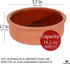 Set 4, 5.7-inch 14.2 Oz 4 420 Hakan Athens Clay Bowl of Terracotta Bowls, Ancient Pottery, Glazed Inside Cooking Clay