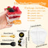 SEIION 80Pcs 3oz Mini Dessert Cups with Lids, Spoons & Bonus Forks Clear Plastic Parfait Cups for Jello, Mousse