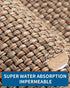 Kitchen Rugs and Mats, Non-Skid Washable Absorbent Runner Rugs for Floor, 20"x47", Beige