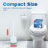 Vacplus Toilet Bowl Brush and Holder, Compact Toilet Brush for Bathroom with Holder, Quick-Dry Toilet Bowl Cleaner