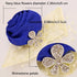 Arlai 1 Pcs Wedding Bridesmaid Bride Wrist Corsage Decoration, Dark Blue Hand Flower