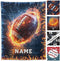 ElYIECD Personalized Blanket for Boys Girls Custom Football Basketball, Soccer,Baseball Blanket with Name,