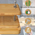 Glowgath Tofu Press,Large Bamboo Tofu Press with Tofu Strainer,Drip Tray and Cheesecloth, BPA Free,Easy to Clean,Easily