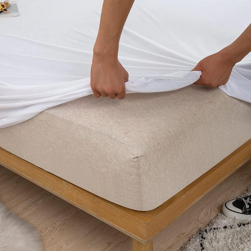 Waterproof Sleeper Sofa Queen Mattress Protector 60x72 for Pull Out Sofa Bed, Fitted Sheet Style Cover Up to 8 Inch Deep