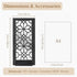 Black Candle Sconces Wall Decor - Gothic Wood Candle Shelves Decor for Plant Display - Halloween Wall Candle Holder