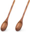 HANSGO 2PCS Wooden Cooking Spoons, Large Wooden Kitchen Utensils for Cooking, Serving, Mixing