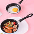 Mini Nonstick Egg and Fry Pan, 12cm/4.7inch, Stainless Steel, Pink