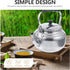 6.9 Inches Aluminum Alloy Stove Top Teakettle, Vintage Coffee Kettle for Boiling Water, Old Fashioned Kitchen Teapot