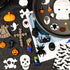 5 Pcs Halloween Cupcake Fondant Molds, Silicone Skull Spider Bat Ghost Molds for Cake Decorating, Chocolate Candy