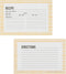 C.R. Gibson Bloom Double Sided Recipe Card Set, 4" W x 6" L, Yellow