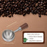 Dazzleimart 10g/30ml 304 Vintage Coffee Scoop Capacity Retro Stainless Steel Coffee Measuring Spoon Walnut Wooden