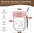 4 Pack 16 oz LANDNEOO Overnight Oats Containers with Lids and Spoons, Glass Mason Jars with Airtight Lids, Overnight