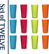 US Acrylic Café Plastic Reusable Tumblers, Set of 12, 32-ounce Iced-Tea Cups, BPA-free