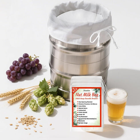 Dizaolive Strainer for Juice Pulp Jelly Juice Cloth Fine Mesh Strainer Nut Milk