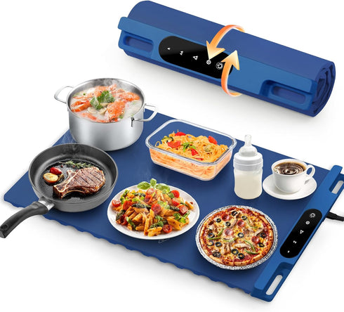 Food Warming Mat, Roll Up Electric Warming Tray, Graphene Heating Film Fast