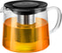 Glass Teapot 51oz/1500ml with Removable Stainless Steel Infuser, Heatproof Borosilicate Glass Tea Kettle