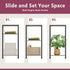3 -Tier End Table, Tall Nightstand for Small Spaces, Tall Side Table with Storage Shelves, Telephone Table, Small Entry