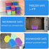 Set 8, 4pcs 3oz 4pcs 5oz Caperci Small Food Containers with Lids of & Leakproof Stackable Storage Containers