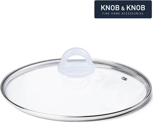 Universal Pot Lid White Knob, Compatible with Crockpot Lids, Heat Resistant Pot Knob for Glass, Steel Lids, Easy Grip