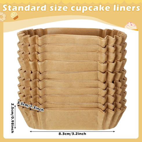 Mifoci 600 Pcs Oval Cupcake Papers Disposable Brownie Baking Cups Cake Loaf Pan Liners Boat Shaped Mini Muffin Cupcake Wrappers for Weddings Birthdays Baby Showers (Solid Style) by Mifoci