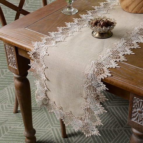 16 70 Inch) ARTABLE Grey Table Runner Coffee Farmhouse Rustic Macrame Dresser Scarf Lace Small Table Runners