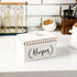 White Beaded Recipe Box Vintage Wood Farmhouse Recipe Card Holder for Kitchen Bridal Shower Gift