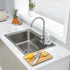 Counter-Grey 4.9"3.2" MicoYang Silicone Bathroom Soap Dishes with Drain Spout-Bathroom and Kitchen Sink