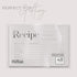 Rustic Vintage Floral Recipe Cards: 48 Cards, 4x6 inches, Beige-Grey, Water-Resistant and Double-Sided
