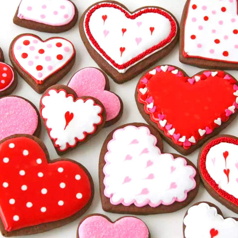 HOWAF 10pcs Valentine's Day Cookie Cutters Set - Stainless Steel Shapes for Kids & Adults, Wedding Tools
