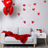Whaline 4 Pack Heart Garland Banners, Valentine's Day String for Wedding, Party, Home Decorations