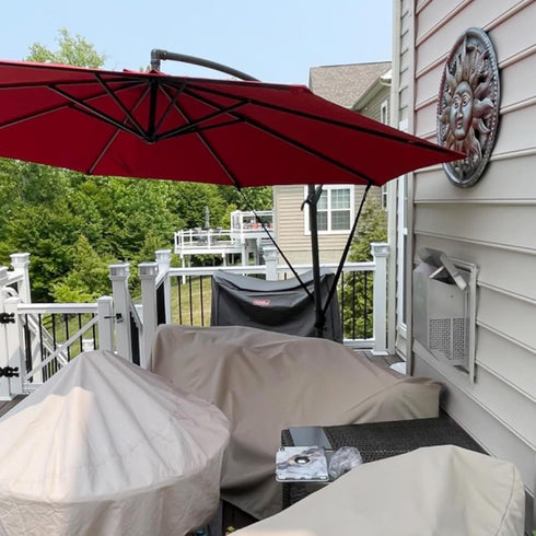 Wind Stabilizer Straps for Large Outdoor Umbrella, Adjustable and Reusable Cantilever Parasol Straps
