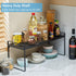 X-cosrack Set 2 Countertop Counter 30 LBS 13.8" 21.6" of Expandable Cabinet Shelf Organizer, Stackable Kitchen Shelves