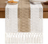 Summer 12x60 inch Socomi Boho Table Runner Farmhouse Rustic Dining Kitchen Centerpiece Decor Small Macrame Woven Cotton