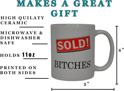 Rogue River Tactical Realtor Coffee Mug - Funny Real Estate Agent Novelty Cup Gift for Men and Women