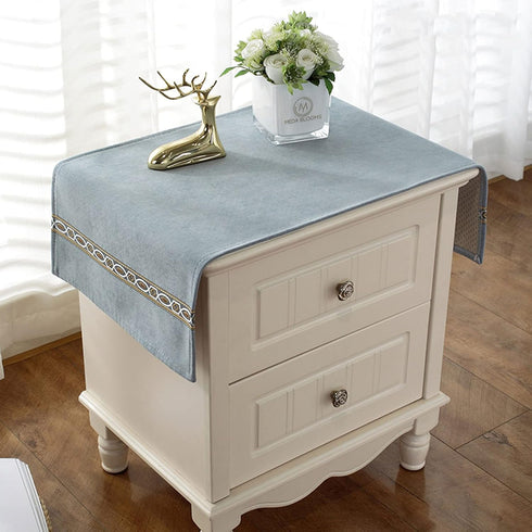 Bedside Tablecloth Table Dustcover End Tablecover Tabletop Home Decoration Fabric Tablecloth Bedside Table Cover
