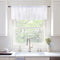 MIULEE Window Valance Half Sheer Curtains, Rod Pocket Voile Drapes, Extra Wide for Small Window, 60 x 18 Inch
