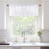 MIULEE Window Valance Half Sheer Curtains, Rod Pocket Voile Drapes, Extra Wide for Small Window, 60 x 18 Inch