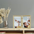 Lawrence Frames Bead Border Design, Double 4x6, Satin Gold