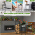 Fashion&cool Outdoor Side Tables, Weather Resistant Metal Patio Side Table, Small Round Outdoor End Table Side Table