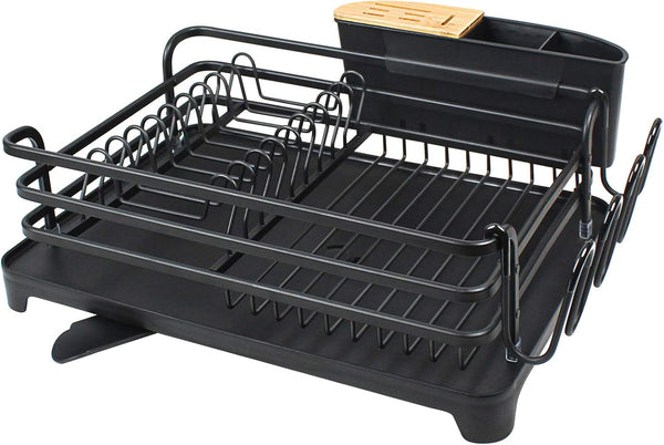 BRIAN & DANY Aluminum Dish Drying Rack, Dish Racks for Kitchen Counter,