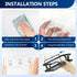 14 Pack Shower Caddy Replacement, Strong Adhesive Flat Hooks, Clear Waterproof Shower Shelf Strips for No Drilling