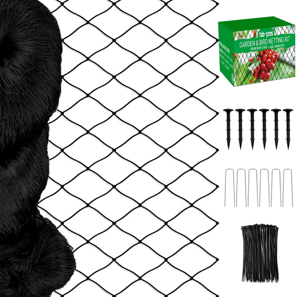 Bird Netting - 25'x100' Heavy Duty Nylon Net with 2' Mesh for
