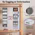 6-Tier Closet Closet Hanging Organizer with Drawers and Side Pockets Versatile Storage for Shoes, Hats, Belts