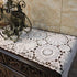 USTIDE 2pc Rustic Floral Table Runner Hand Crochet Placemats, 15 x 31 Inches, Beige Cotton Doilies Runners