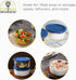 Set 2 1 Fox Run Glass Yogurt Containers with Lids, of Glass Bowls for Yogurt, Salads and Leftovers, Quart Capacity Each