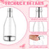 60 Set, Gerrii Pcs Silver Champagne Bottle Container Mini Champagne Candy Bottles Plastic DIY Favor Candy Jars
