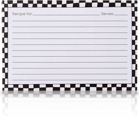 Meadowsweet Kitchens Recipe Card Set: 25 Double-Sided Recipe Cards 4 x 6 Inch for a Recipe Card Box