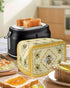 Summer Bee 4 Slice Toaster Cover, Large Kitchen Appliance Dust Protection with Rustic Sunflower Design