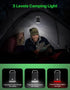 Mini Air Pump Portable, Camping Gear Must Haves, Rechargeable Air Pump for Inflate Deflate with Camping Lights